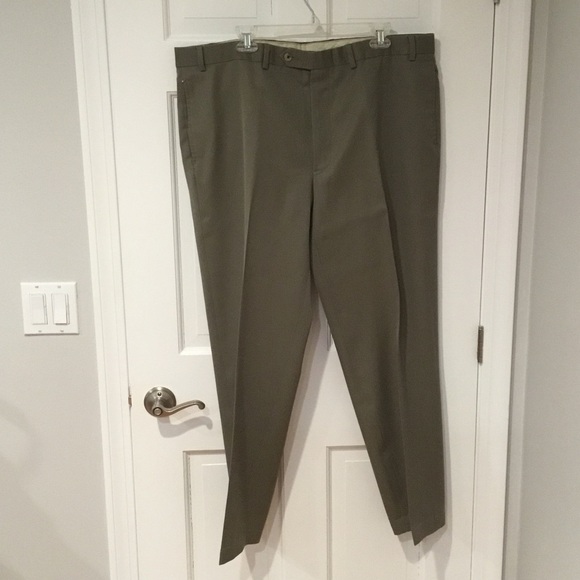 Brooks Brothers Other - Brooks Brothers Light Olive Green Dress Pants - Classic Front Crease